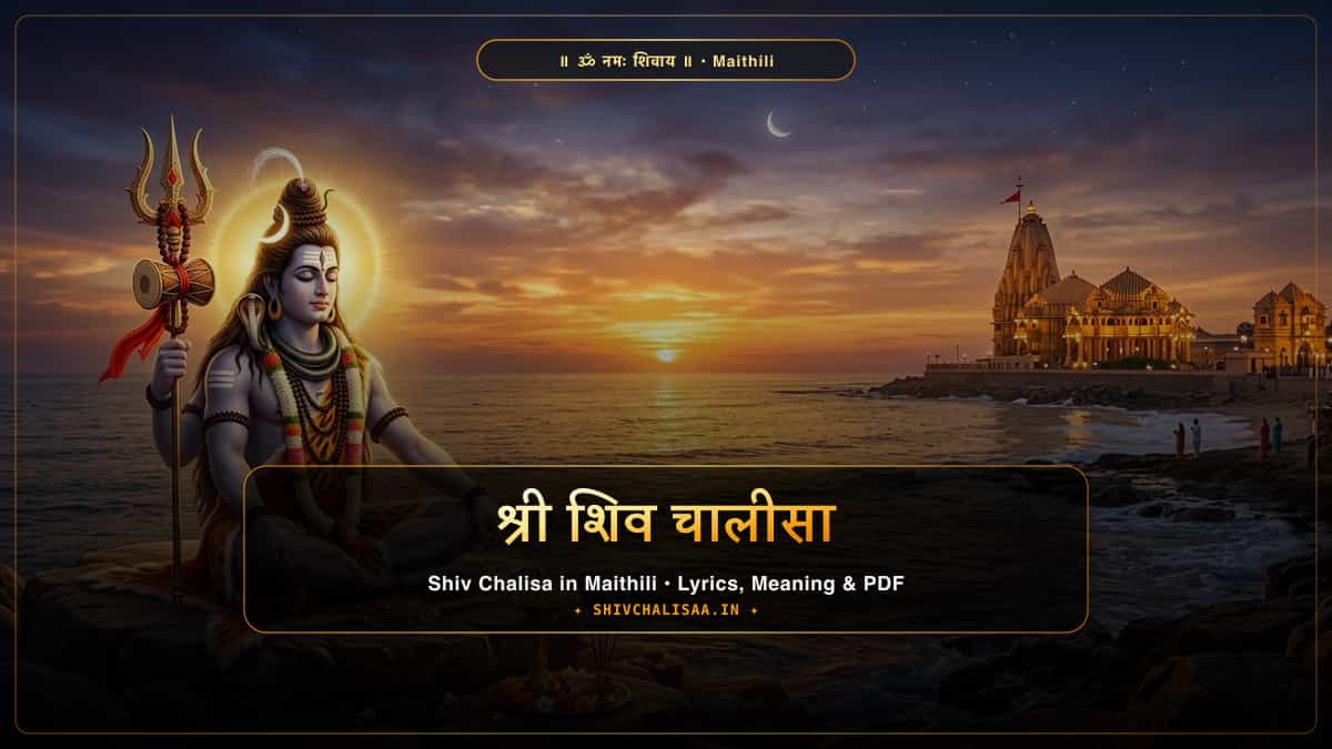 मैथिली - Shri Shiv Chalisa in Maithili on shivchalisaa.in
