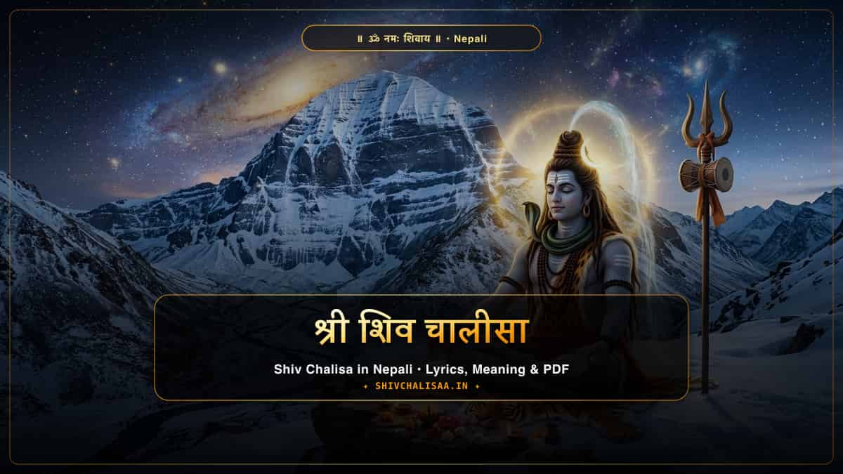 नेपाली - Shri Shiv Chalisa in Nepali on shivchalisaa.in