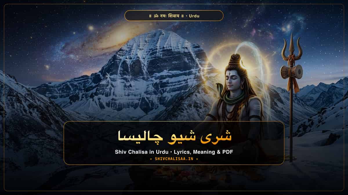 اردو - Shri Shiv Chalisa in Urdu on shivchalisaa.in